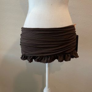 NWT, JUICY COUTURE, Swim Bikini Ruffle Skirt, Large